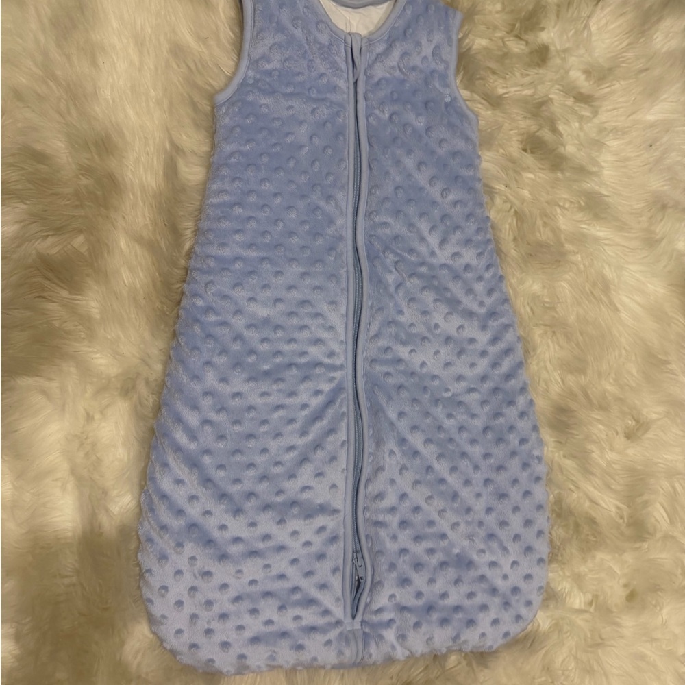 Soft Blue Sleeveless Kids Sleep Sack